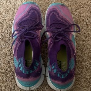 purple and blue nike free runs (deadstock)